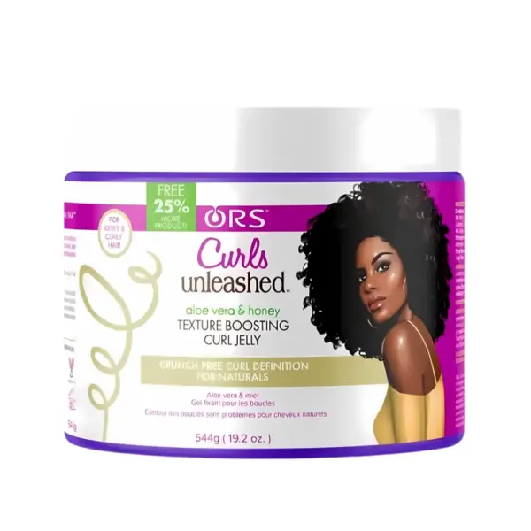 ORS Curls Unleashed Aloe Vera and Honey Texture Boosting Curl Jelly 544g - Imagen 1